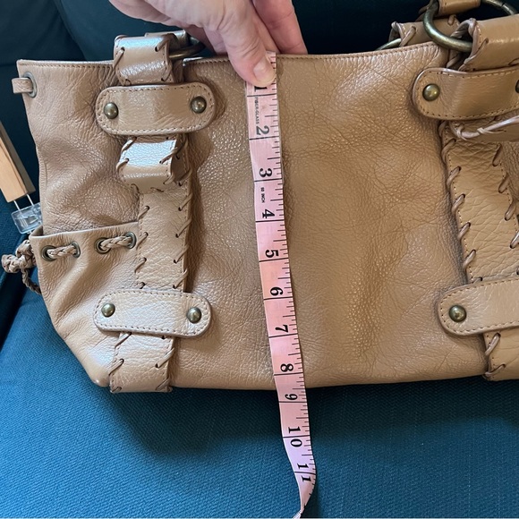 KOOBA leather boho whipstitch hobo bag. - Picture 2 of 10